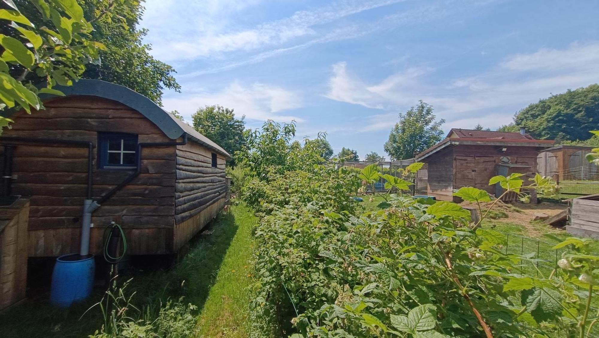 La Roulotte Tiny House Du Mond'Ideal Leval  Zewnętrze zdjęcie
